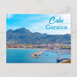 Calvi Panorama Korsika Frankreich Postkarte