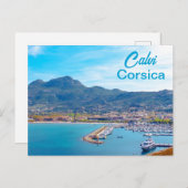 Calvi Panorama Korsika Frankreich Postkarte (Vorne/Hinten)