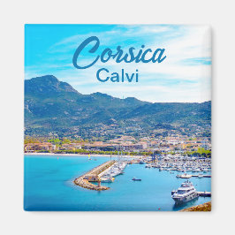 Calvi Port in Korsika Frankreich Souvenir Magnet