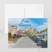 Calvi Promenade auf Korsika Frankreich Postkarte (Vorne/Hinten)