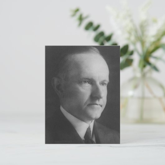 Calvin Coolidge 30 Postkarte (Stehend Vorderseite)