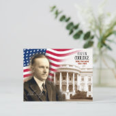 Calvin Coolidge - 30. Präsident der USA Postkarte (Stehend Vorderseite)