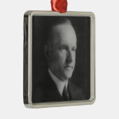 Calvin Coolidge 30. Silbernes Ornament (Rechts)