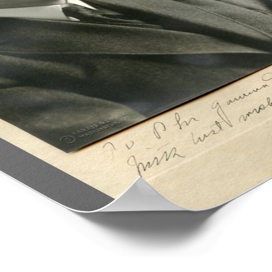 Calvin Coolidge 8x10 signiert Poster (Ecke)