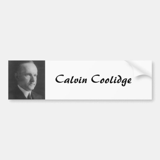 Calvin Coolidge Autoaufkleber (Vorne)