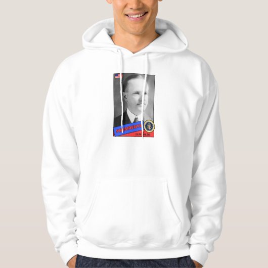 Calvin Coolidge Baseball Card Hoodie (Vorderseite)