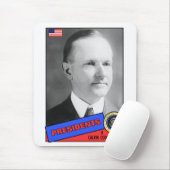 Calvin Coolidge Baseball Card Mousepad (Mit Mouse)