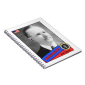 Calvin Coolidge Baseball Card Notizblock (Rechte Seite)