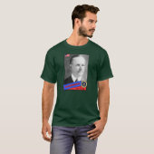 Calvin Coolidge Baseball Card T-Shirt (Vorne ganz)