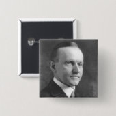Calvin Coolidge Button (Vorne & Hinten)