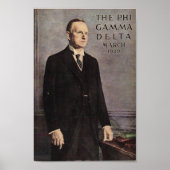 Calvin Coolidge Magazine Cover Poster (Vorne)