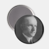 Calvin Coolidge Magnet (Vorderseite/Rückseite)