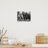 Calvin Coolidge mit Osage Amerikanischen Ureinwohn Poster (Küche)