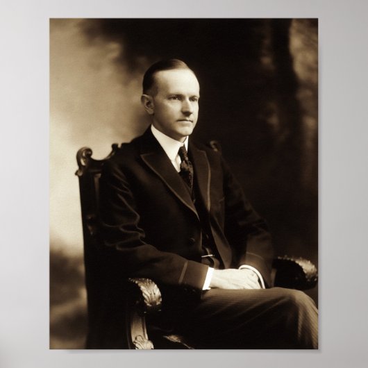 Calvin Coolidge Portrait Poster (Vorne)