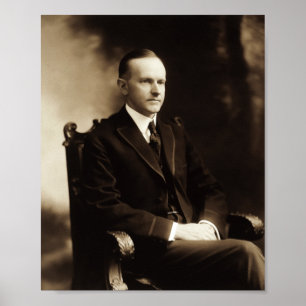 Calvin Coolidge-Porträt Poster