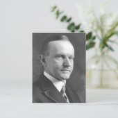 Calvin Coolidge Postkarte (Stehend Vorderseite)