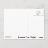 Calvin Coolidge Postkarte (Rückseite)