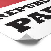 Calvin Coolidge Presidential History Retro Poster (Ecke)