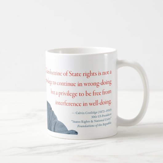 Calvin Coolidge Tasse #19 (Rechts)