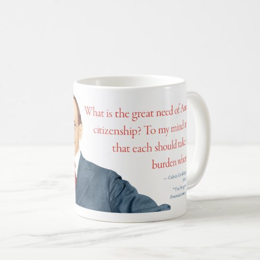 Calvin Coolidge Tasse #21 (VorderseiteRechts)