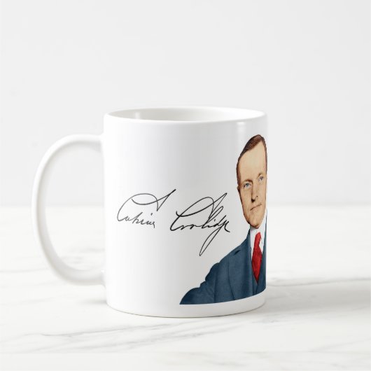 Calvin Coolidge Tasse #21 (Links)