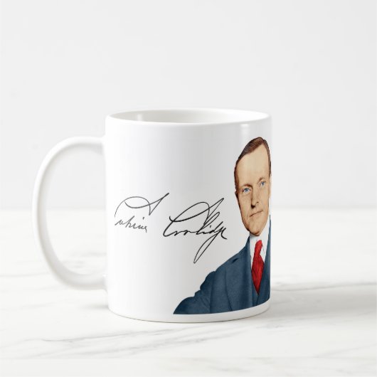 Calvin Coolidge Tasse #7 "Wohlstand" (Links)