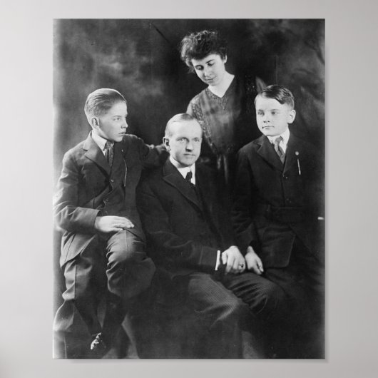 Calvin Coolidge und Familie Poster (Vorne)