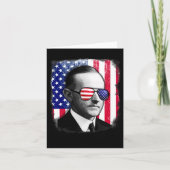 Calvin Coolidge US Flag 4. Juli Karte (Vorderseite)
