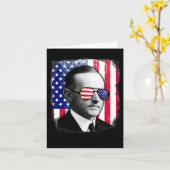 Calvin Coolidge US Flag 4. Juli Karte (Gelbe Blume)