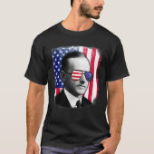 Calvin Coolidge US Flag 4. Juli T-Shirt (Vorderseite)