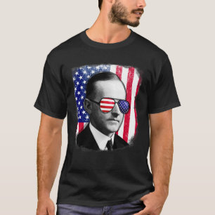 Calvin Coolidge US Flag 4. Juli T-Shirt