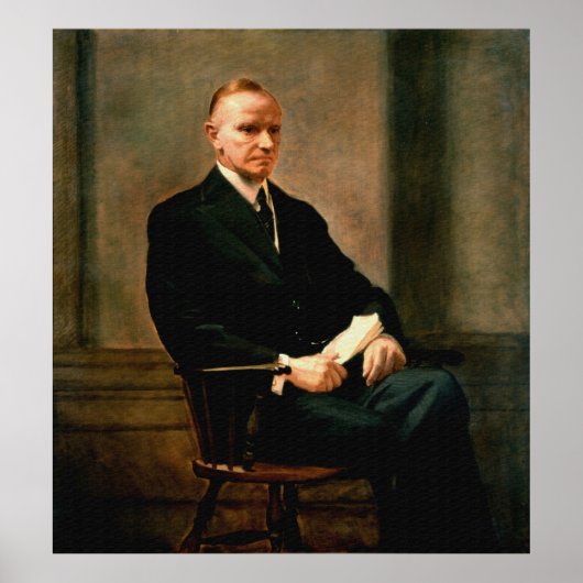 CALVIN COOLIDGE von Charles Syndey Hopinknson Poster (Vorne)