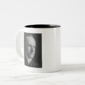 Calvin Coolidge Zweifarbige Tasse (Vorderseite Links)
