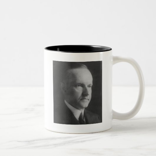 Calvin Coolidge Zweifarbige Tasse (Rechts)