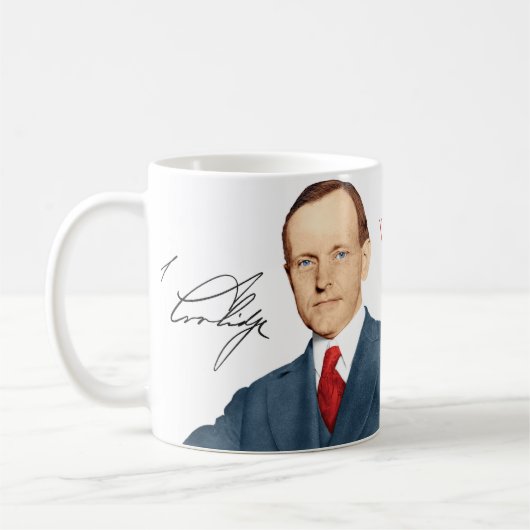 Calvin- CoolidgeTasse #13 "Bauernhof " Kaffeetasse (Links)