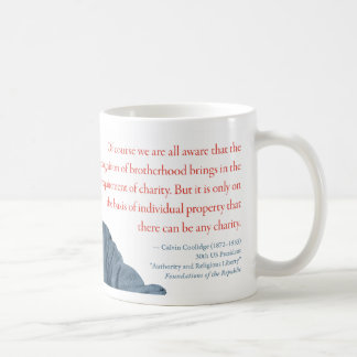 Calvin- CoolidgeTasse #14 "Wohltätigkeit " Kaffeetasse