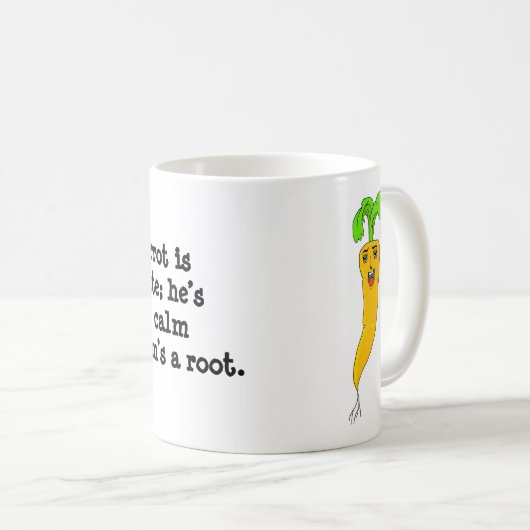 Calvin-Karotte Kaffeetasse (VorderseiteRechts)