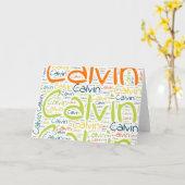 Calvin Karte (Gelbe Blume)