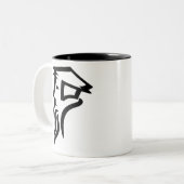 Calvin-Logo Zweifarbige Tasse (Vorderseite Links)