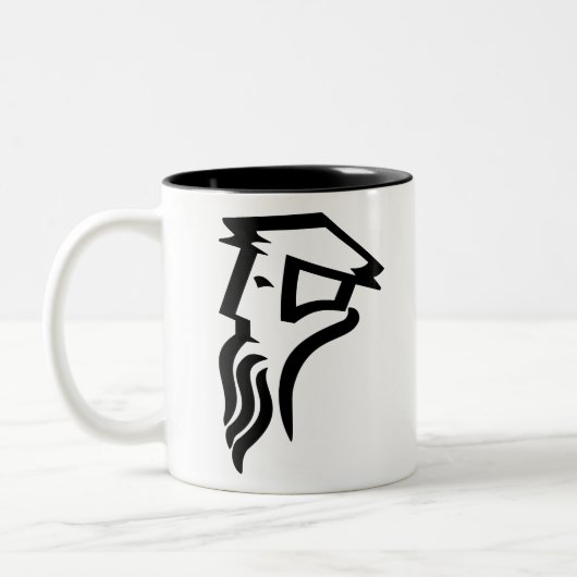 Calvin-Logo Zweifarbige Tasse (Links)