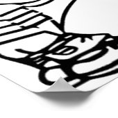 Calvin Peeing Poster (Ecke)