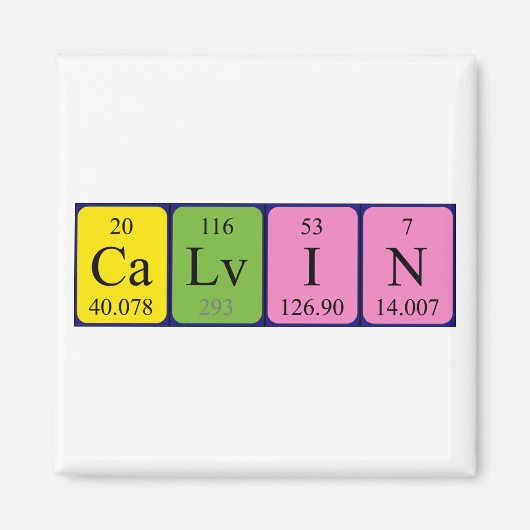 Calvin Periodenmagnet Magnet (Vorne)