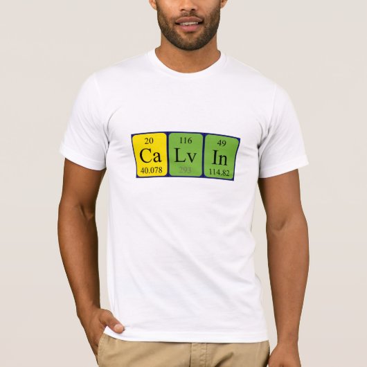 Calvin Periodenname Shirt (Vorderseite)