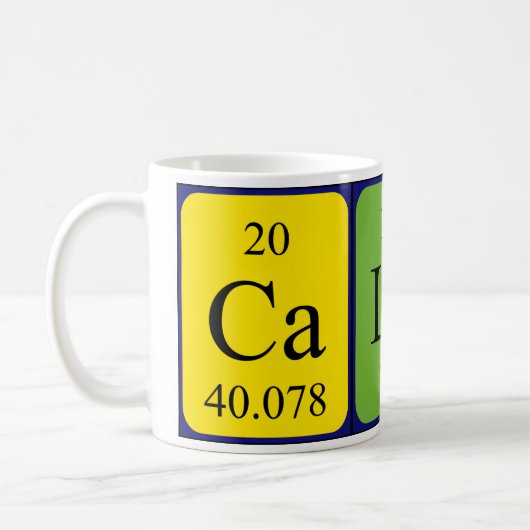 Calvin Periodenname Tasse (Links)