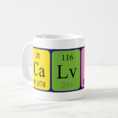 Calvin Periodenname Tasse (Vorderseite Links)