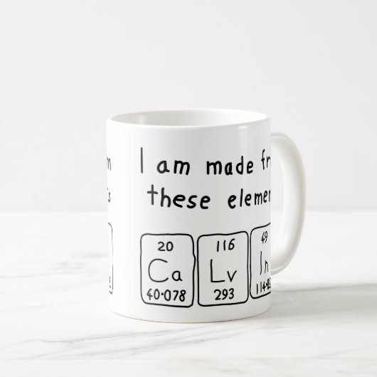 Calvin Periodenname Tasse (VorderseiteRechts)