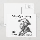 Calvin Quincentenary Postkarte (Vorne/Hinten)