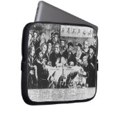 Calvin und Luther (Stich) Laptopschutzhülle (Vorne Rechts)