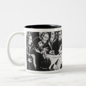 Calvin und Luther (Stich) Zweifarbige Tasse (Links)