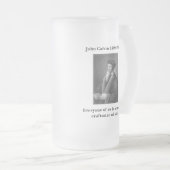 Calvinglasbier Stein Mattglas Bierglas (VorderseiteRechts)